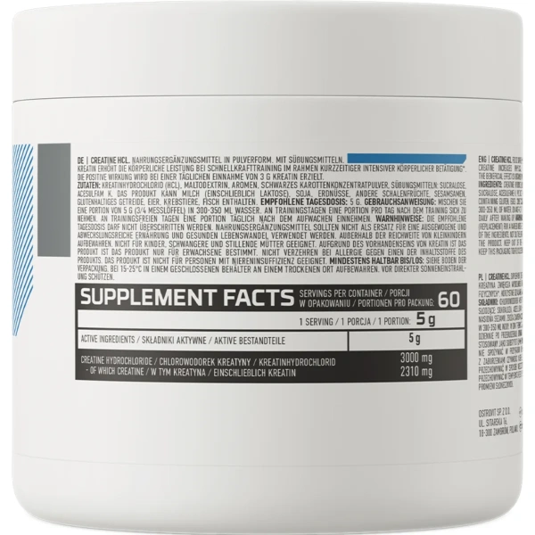 OstroVit Creatine HCL 300 g black currant with cherry | OstroVit