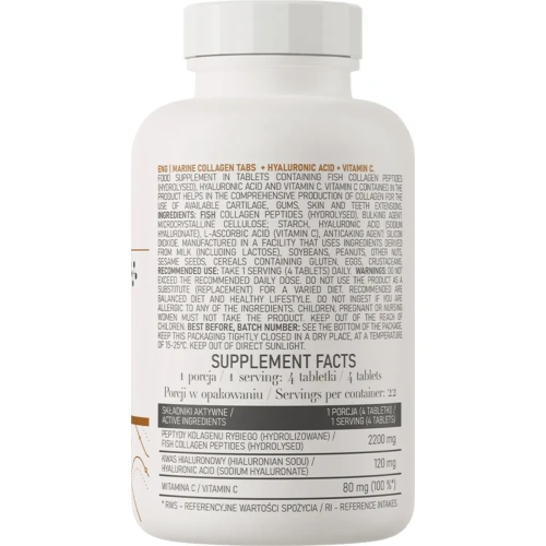 OstroVit Marine Collagen with Hyaluronic Acid and Vitamin C 90tabs | OstroVit