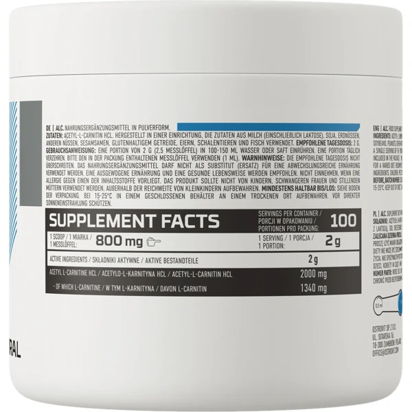 OstroVit ALC Acetyl L-Carnitine 200g | OstroVit
