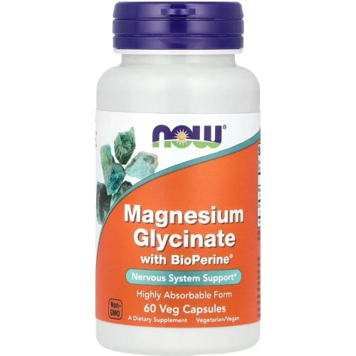 Now Foods, Magnesium Glycinate with BioPerine - 60 vcaps | Now Foods
