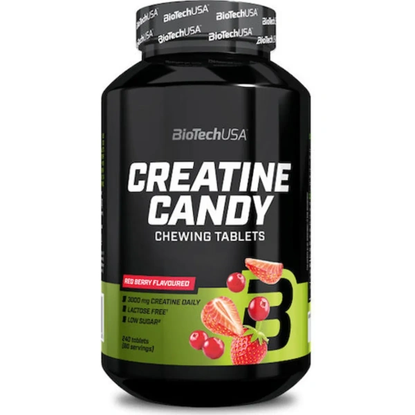 BiotechUSA, Creatine Candy 240 tbl Red berries | BiotechUSA