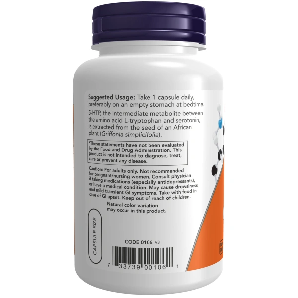 NOW Foods, 5-HTP, 100 mg, 120 Veg Capsules | Now Foods