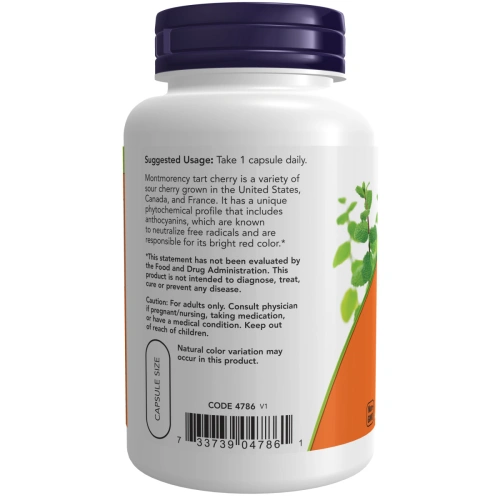 NOW Foods, Tart Cherry, 500 mg, 90 Veg Capsules | Now Foods