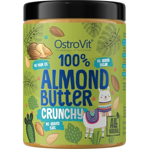OstroVit 100% Almond Butter 1000g Crunchy | Riekstu sviests – Pērc ...