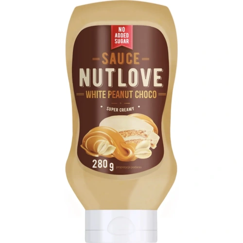 Allnutrition Nutlove Sauce, White Peanut Choco - 280 ml | Sviestai ...