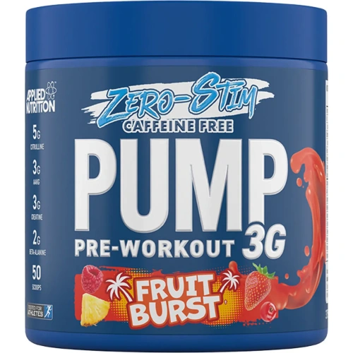 Applied Nutrition Pump 3G Pre-Workout (Zero Stimulant), 375g | Applied Nutrition