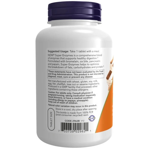 Now Foods, Super Enzymes (Super ensüümid), 180 tablets | Now Foods
