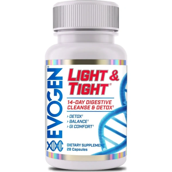 Evogen Light & Tight – 28 kapslit (14-päevane seedimise puhastus- ja detox-kuur) | 