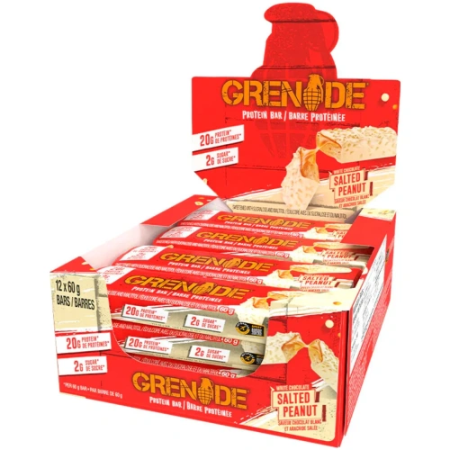 12 x Carb Killa 60g - White Chocolate Salted Peanut | Baltymų baton...