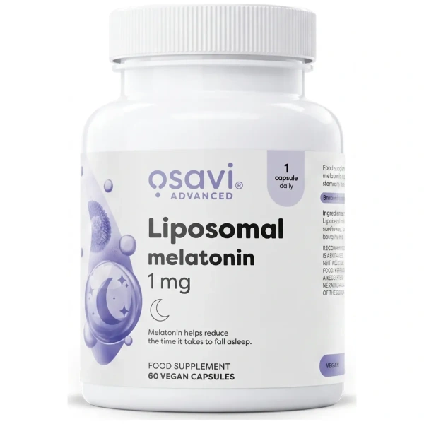 Osavi Liposomal Melatonin, 1 mg - 60 vegan caps | Osavi