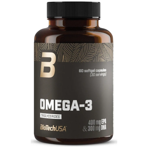 BioTechUSA Omega-3 Triglycerides – 60 pehmegeelkapslit | Omega 3 & ...