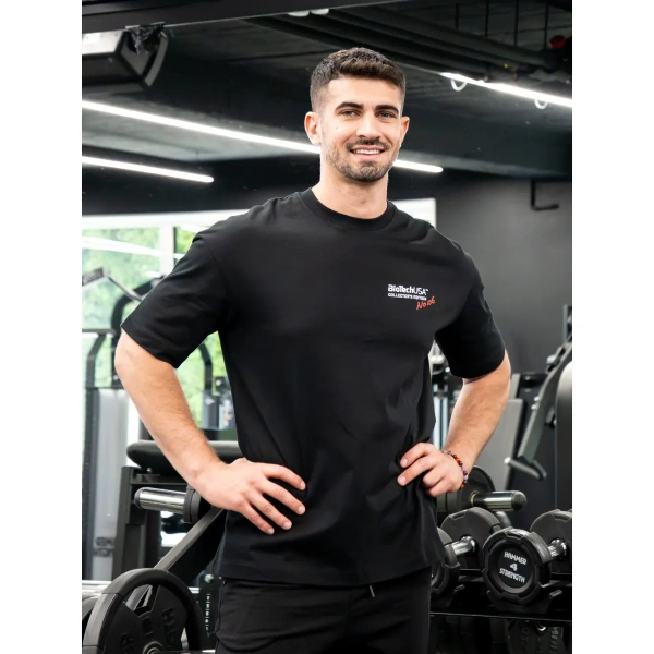 BioTechUSA Limited Edition Oversized T-särk – must (Sangría) | BiotechUSA