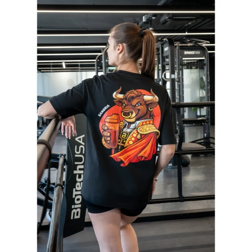 BioTechUSA Limited Edition Oversized T-särk – must (Sangría) | T-Sä...