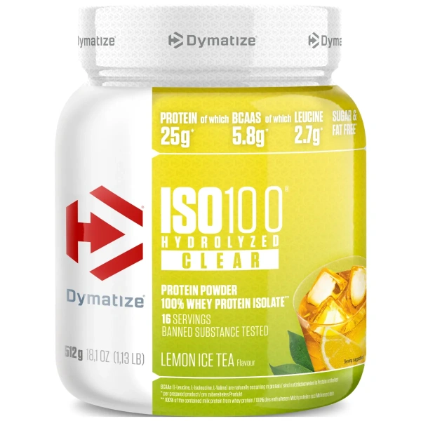 Dymatize ISO-100 Hydrolyzed Clear Whey protein 512g | Dymatize