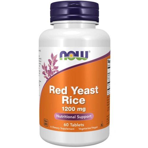 NOW Foods Red Yeast Rice Concentrated 10:1 Extract, 1200mg - 60 tablets | Now Foods