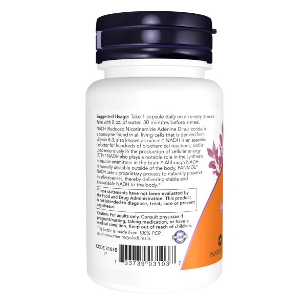 Now Foods - NADH, 10mg - 60 vcaps | Now Foods