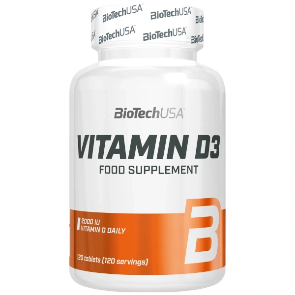 BioTechUSA Vitamin D3 2000 IU – 120 tabletti | BiotechUSA
