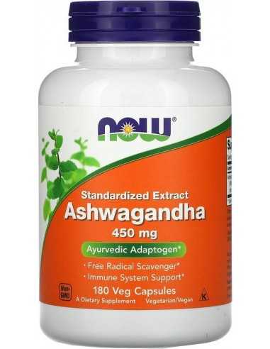 Now Foods, Ashwagandha, 450 mg, 180 Veg Capsules