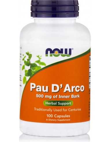 Now Foods, Pau D' Arco, 500 mg, 100 Capsules