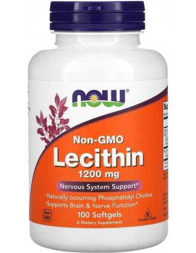 Now Foods, Lecithin (Letsitiin), 1200 mg, 100 geelkapslit