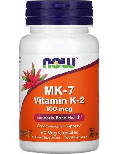 Now Foods, MK-7 Vitamin K-2 (Vitamiin MK-7 ja K2), 100 mcg, 60 kapslit