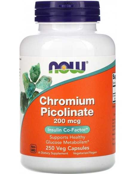 Now Foods, Chromium Picolinate 200mcg, 250 Caps