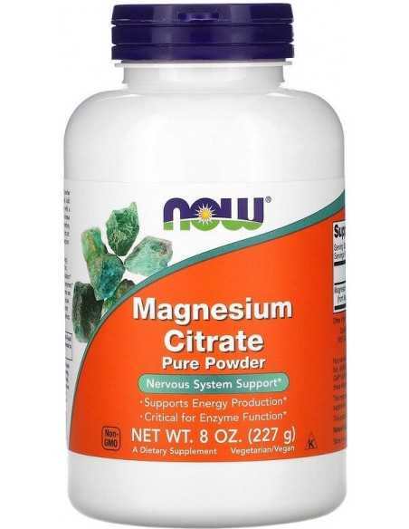 Now Foods, Magnesium Citrate, 100% Pure Powder, (227g)