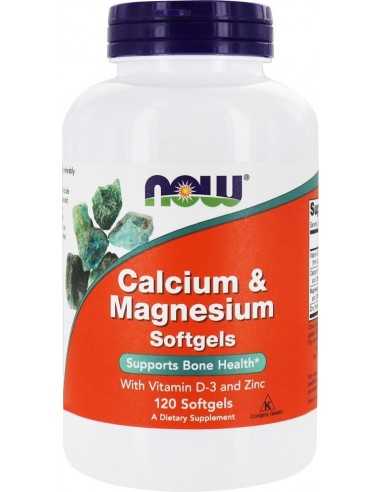 Now Foods, Calcium & Magnesium, with Vitamin D-3 and Zinc, 120 Softgels