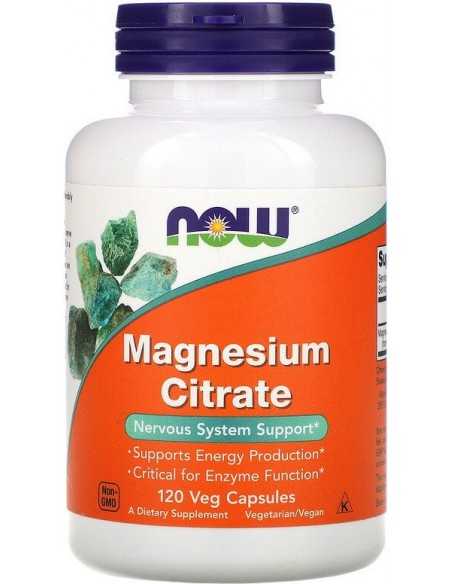 Now Foods, Magnesium Citrate (Magneesiumtsitraat), 120 kapslit
