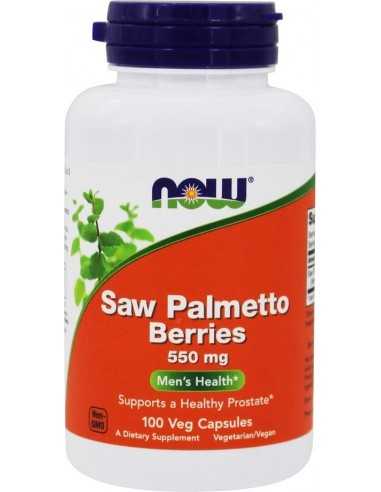 Now Foods, Saw Palmetto Berries 550mg, 100 veg caps