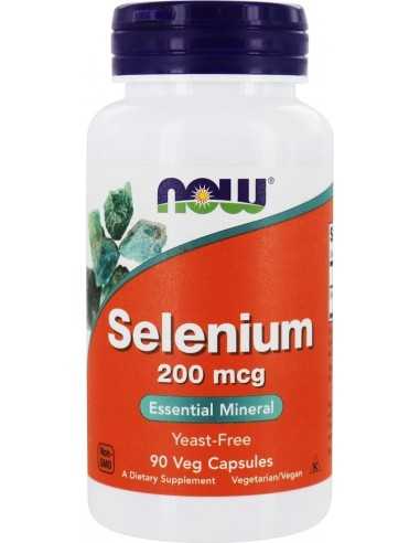 Now Foods, Selenium (Seleen), 200 mcg, 90 kapslit