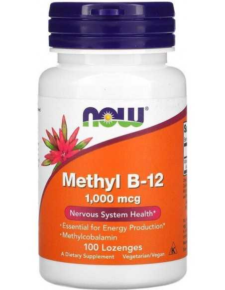 Now Foods, Methyl B-12 (Vitamiin metüül B-12), 1000 mcg, 100 näritavat tabletti