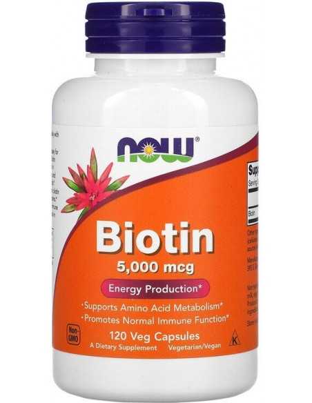Now Foods, Biotin 5000mcg, 120caps