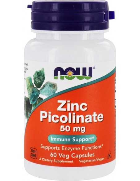 Now Foods, Zinc Picolinate, 50 mg, 60 Veg Capsules