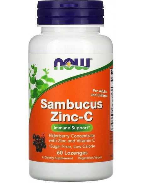 Now Foods, Sambucus Zinc-C, 60 Lozenges