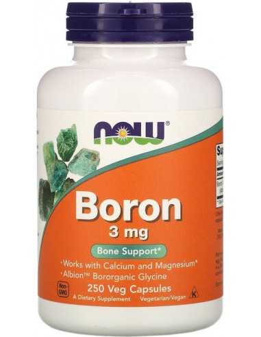 Now Foods, Boron, 3 mg, 250 Veg Capsules