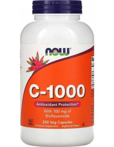 Now Foods, Vitamin C-1000, With 100 mg of Bioflavonoids, 250 Veg Capsules