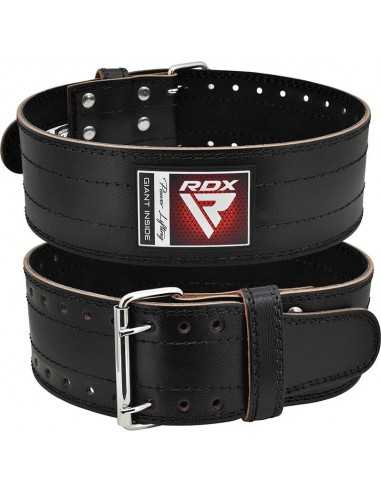 RDX, RD1 4" Powerlifting Leather Gym Belt, Black