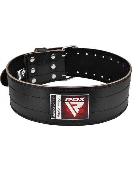 RDX, RD1 4" Powerlifting Leather Gym Belt, Black