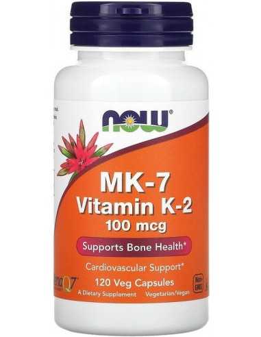 Now Foods, MK-7 Vitamin K-2 (Vitamiin MK-7 ja K2), 100 mcg, 120 kapslit