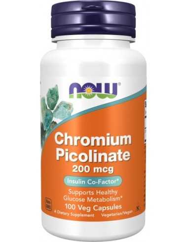 Now Foods, Chromium Picolinate, 200 mcg, 100 Veg Capsules