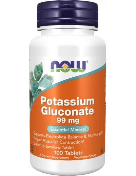 Now Foods, Potassium Gluconate, 99 mg, 100 Tablets