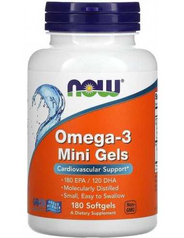 Now Foods, Omega-3 Mini Gels (minigeelid), 180 Softgels