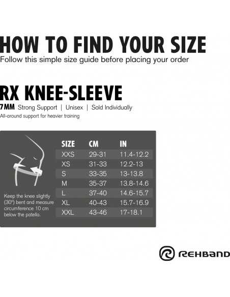 Rehband, RX Knee Sleeve Power Max 7mm / Pakis 1 põlvetugi