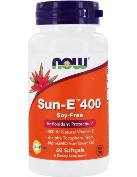 Now Foods, Sun-E 400 (Vitamiin E), 60 Softgels