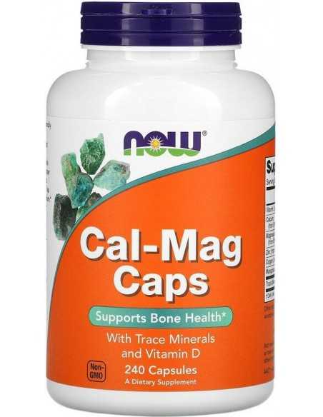 Now Foods, Cal-Mag Caps with Trace Minerals and Vitamin D, 240 Capsules