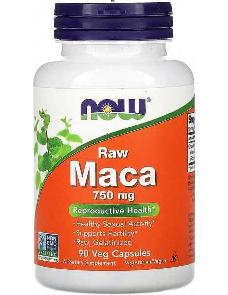 NOW Foods, Maca, Raw, 750 mg, 90 Veg Capsules
