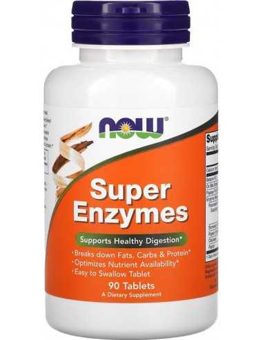 Now Foods, Super Enzymes (Super ensüümid), 90 tablets