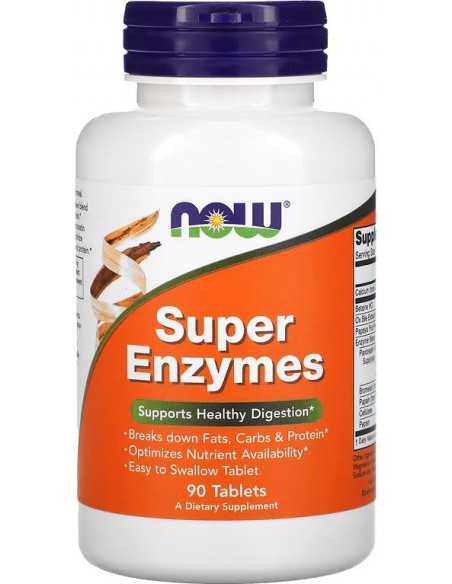 Now Foods, Super Enzymes (Super ensüümid), 90 tablets