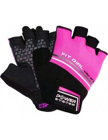 Power System, Fitness gloves FIT GIRL EVO, Pink